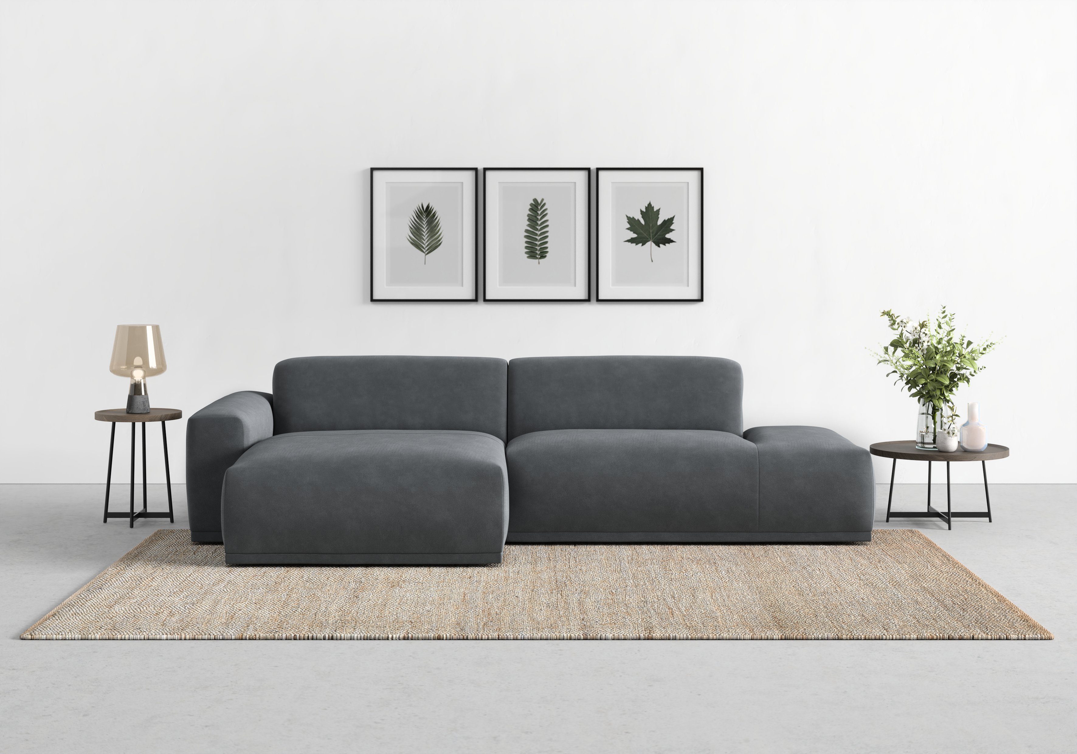 TRENDMANUFAKTUR Ecksofa Braga, mit hochwertigem Kaltschaum, L-Form, in Cord günstig online kaufen