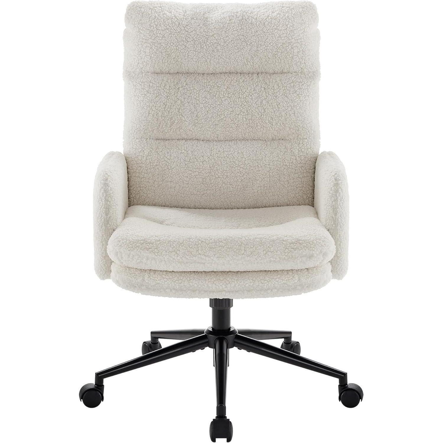 LuxusKollektion Bürostuhl Schreibtischstuhl weiß, Bürostuhl mit