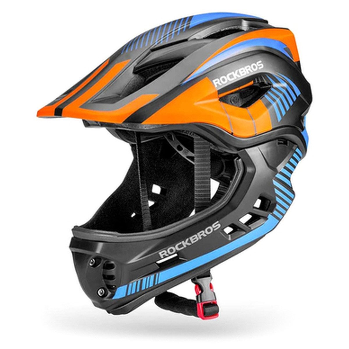 ROCKBROS Fahrradhelm Rockbros 32SOBL-S Kinderfahrradhelm mit Visier