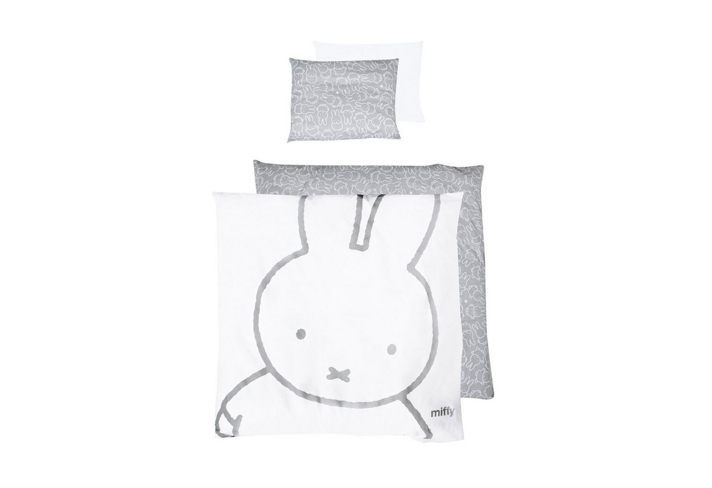 roba® Babybettwäsche Wiegenset, 2 teilig, 2-teilige Wiegenbettwäsche