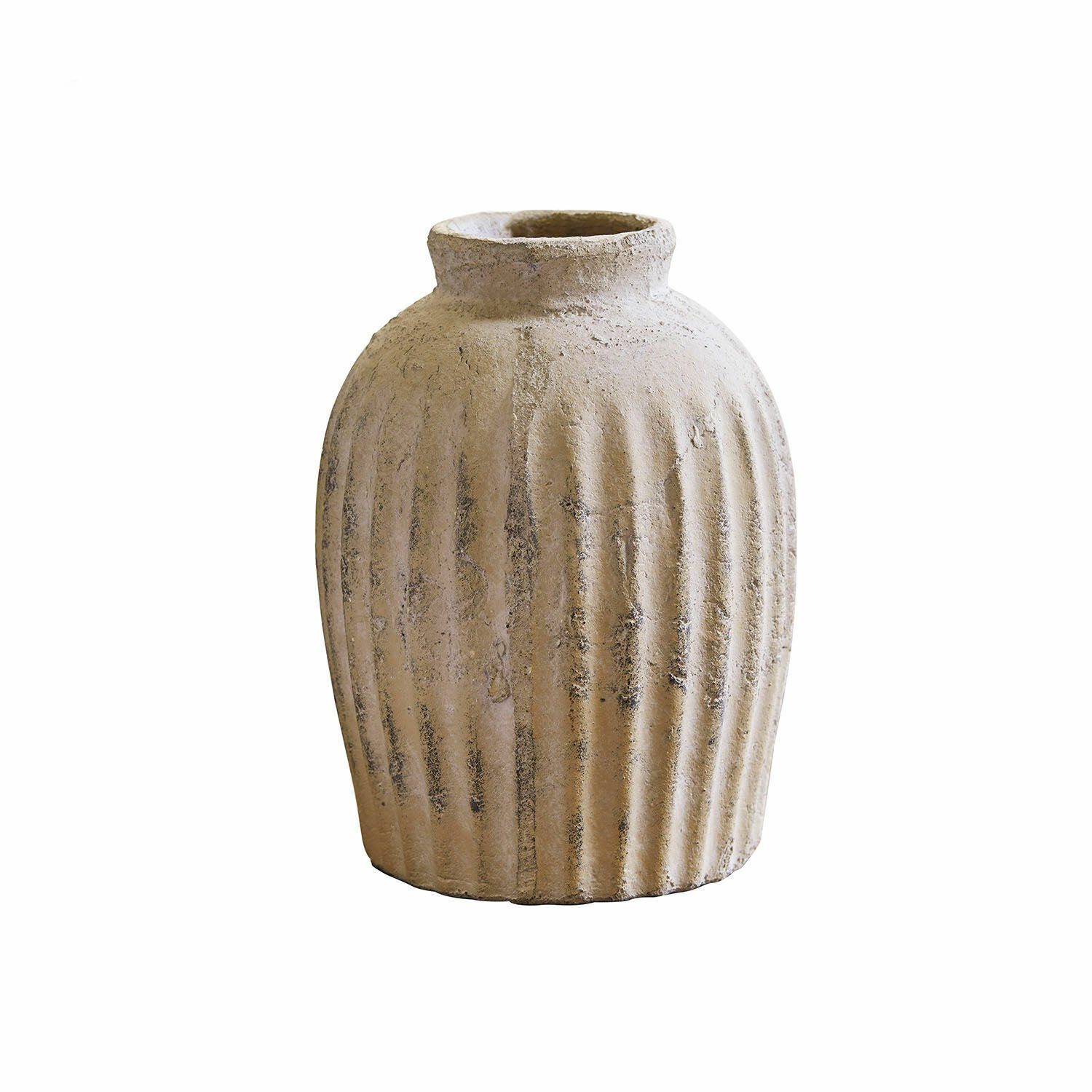 Mirabeau Tischvase Vase Melissa antikcreme