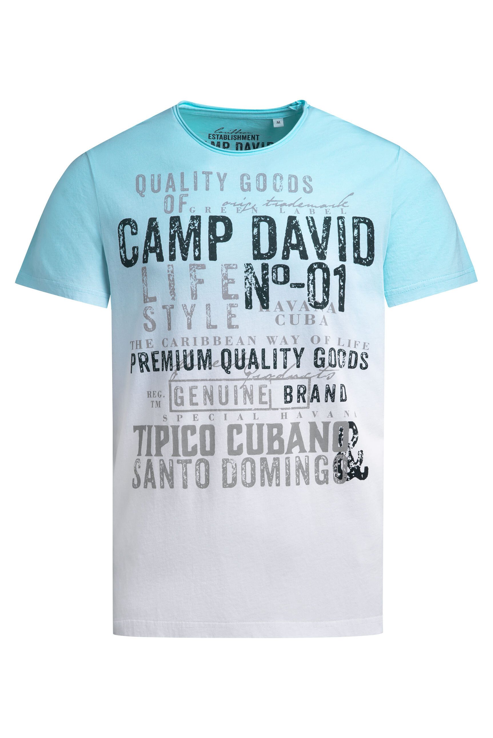 CAMP DAVID Rundhalsshirt aus Baumwolle