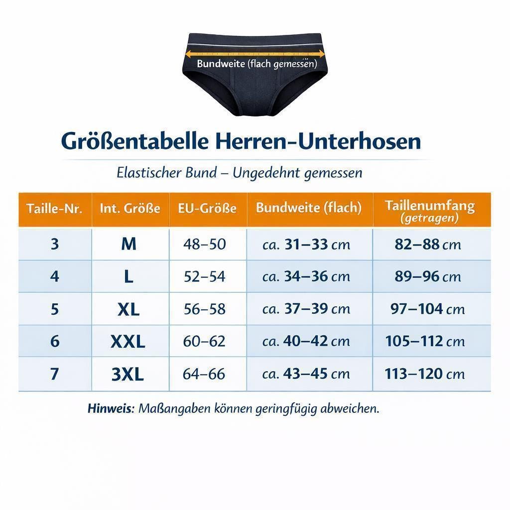 EloModa Slip Herren Slip Unterhose 4er Pack aus 100 % Baumwolle mit Eingriff – (4-St) mit Eingriff – Bequeme Herrenunterwäsche – Bild 2 von 3