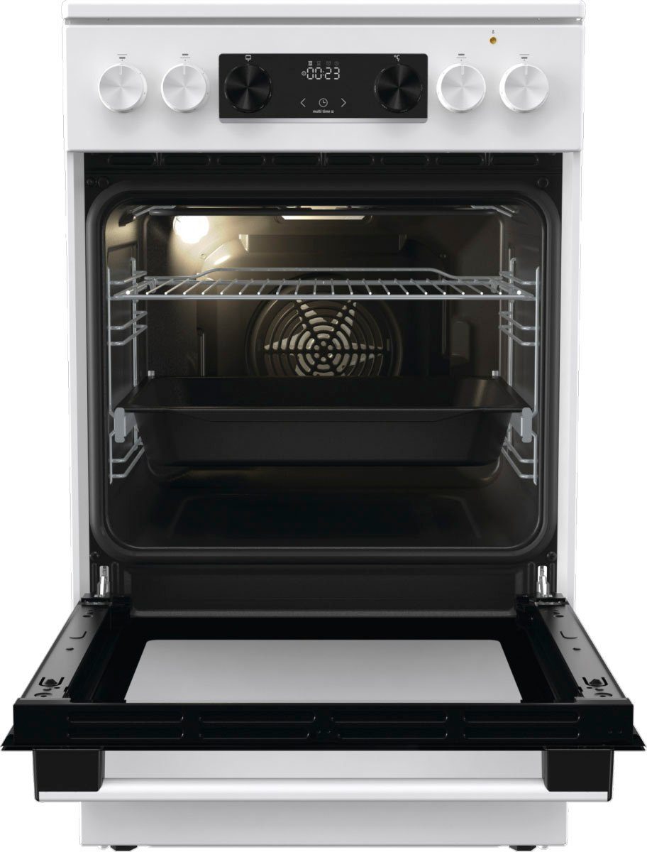 GORENJE Elektro-Standherd GEC5C41WG, Aqua Clean, Perfekte Pizza bei bis zu 275 °C backen – Bild 4 von 5