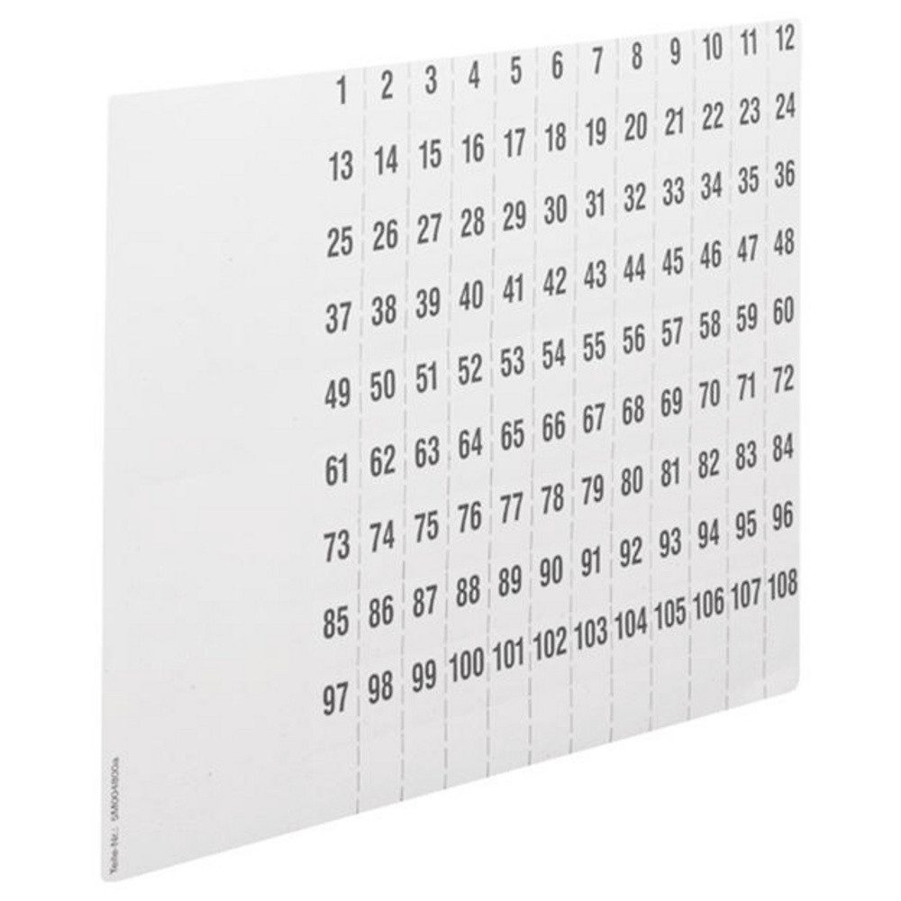 Hager Verteilerbox Hager ZZ90C Beschriftungsbögen Weiß 1 St.