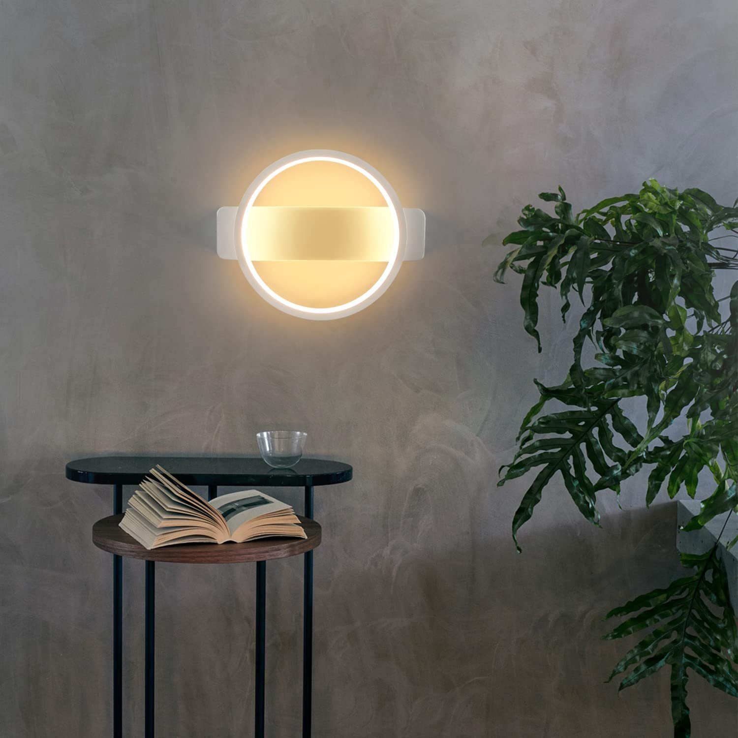 Nettlife LED Wandleuchte LED Wandlampe Innen Wandleuchte Schwarz Modern, LE günstig online kaufen