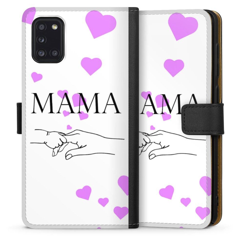DeinDesign Handyhülle Muttertag Mama Familie Muttertag-Mama und kinder, Samsung Galaxy A31 Hülle Flip Case Klapphülle Handytasche Leder