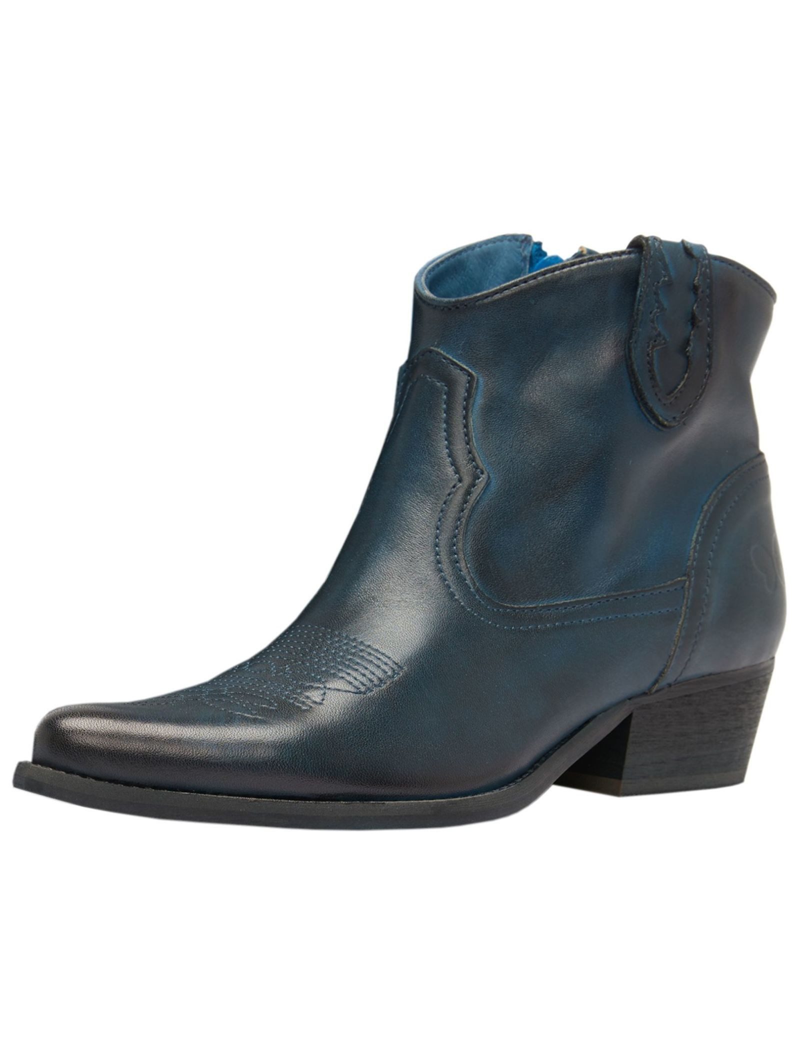 Felmini Stiefelette Leder Cowboy Stiefelette günstig online kaufen