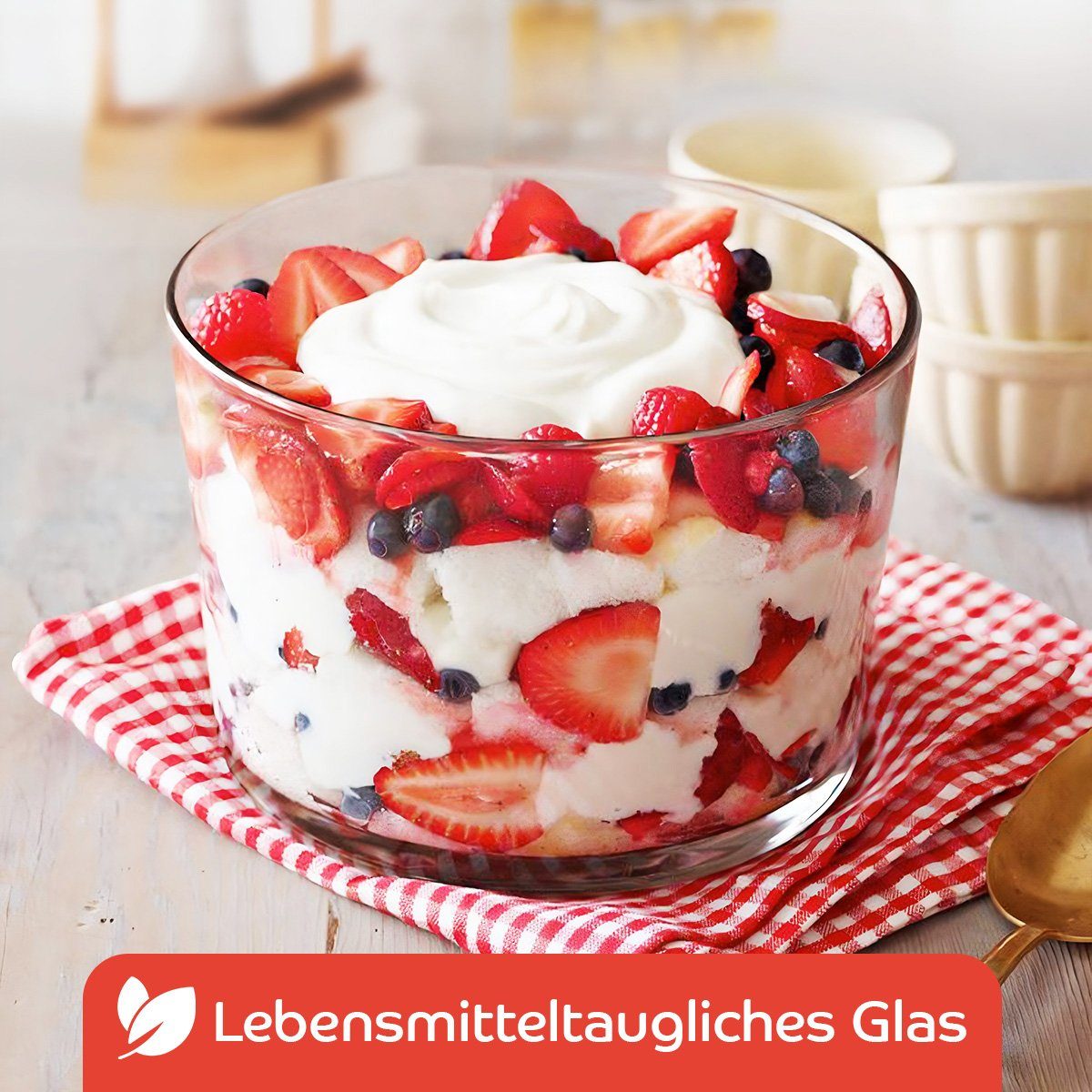 KONZEPT Dessertschale 6/12er Set Dessertgläser 150ml, transparente Dessertschalen aus Glas, (Set, 6-tlg), für Tiramisu, Panna Cotta, Eis, Pudding, Joghurt-Müsli