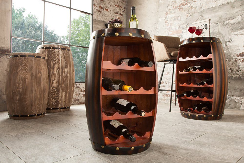 riess-ambiente Weinregal BODEGA 60cm coffee, Holz · Flaschenregal · Shabby günstig online kaufen