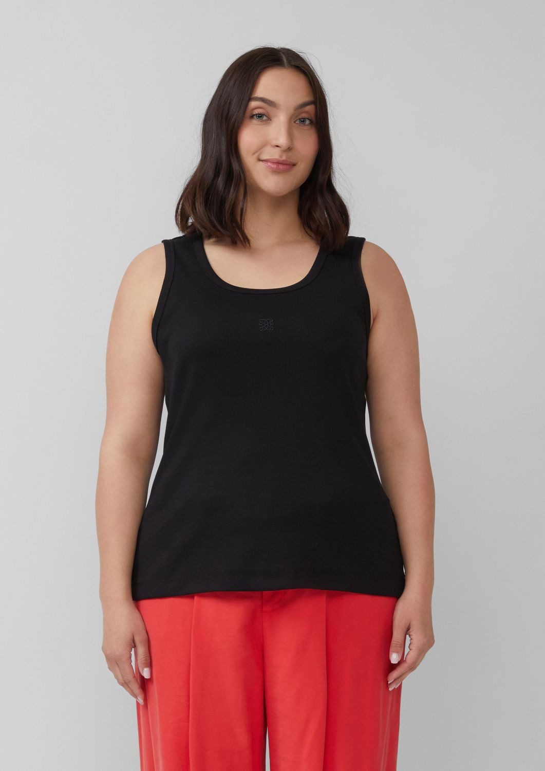 s.Oliver T-Shirt CURVE ärmellos, Rundhals, breite günstig online kaufen