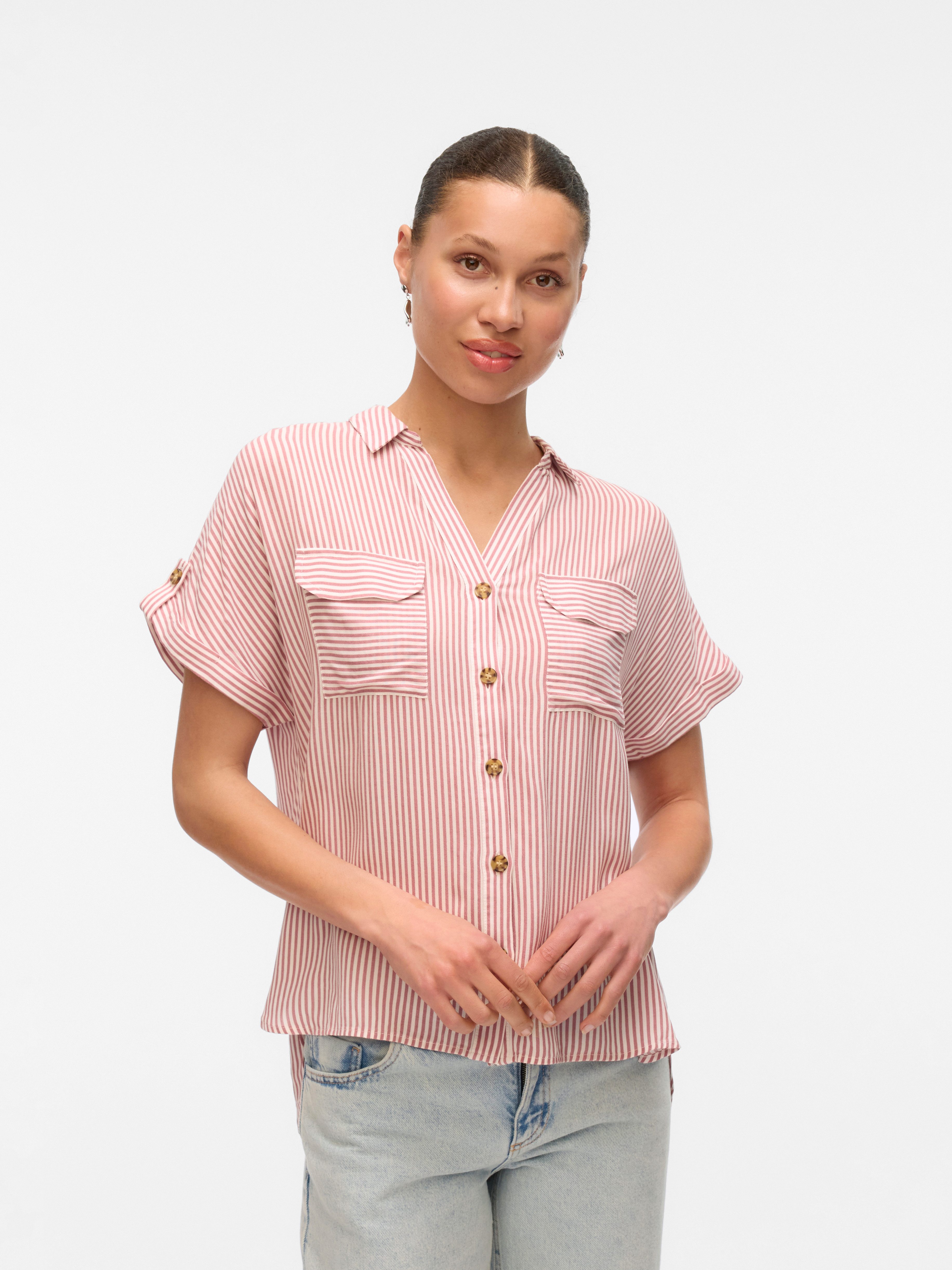 Vero Moda Hemdbluse VMBUMPY S/S SHIRT günstig online kaufen