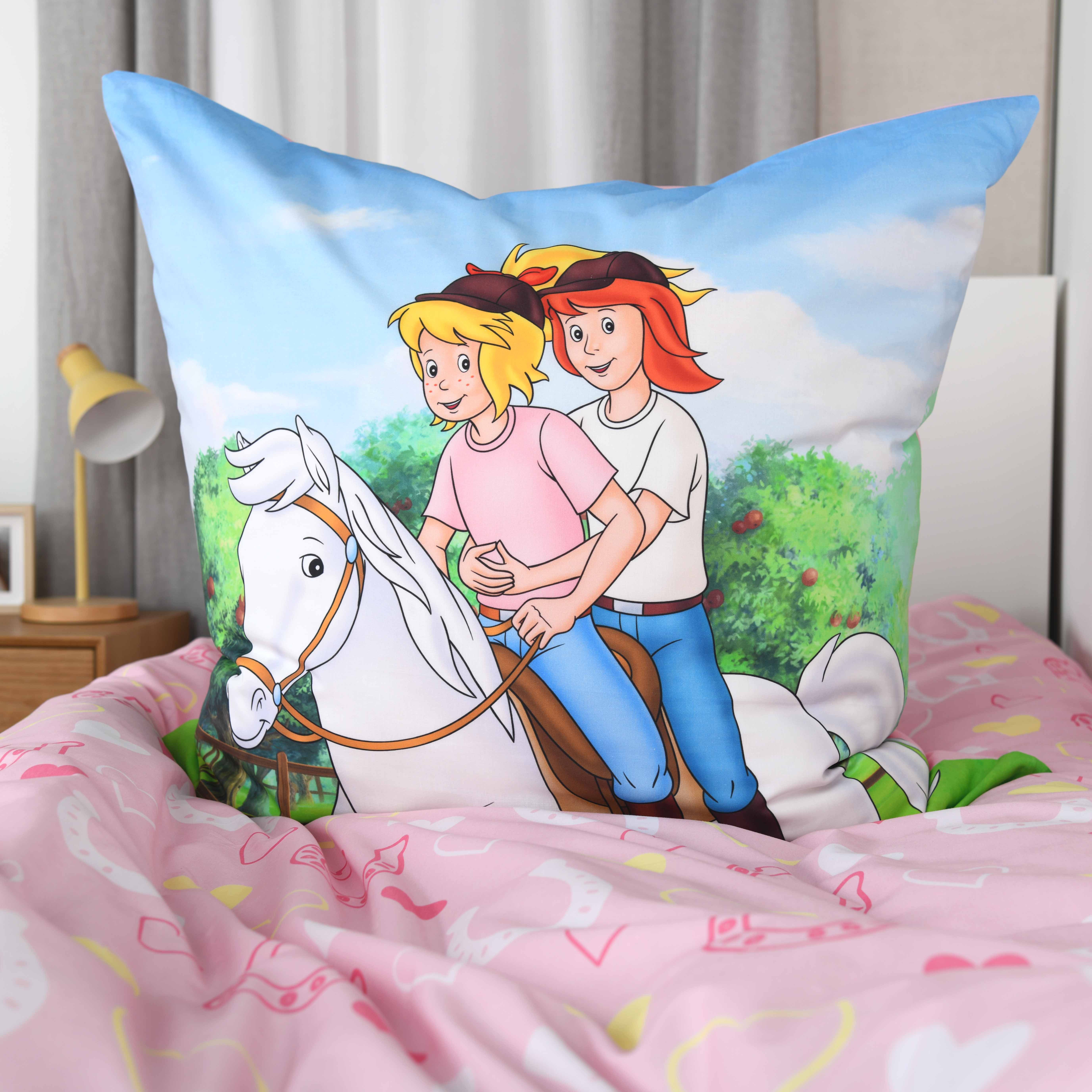 Bibi & Tina Kinderbettwäsche Bibi und Tina, Renforcé, 2 teilig, Wendebettwäsche – Bild 5 von 5