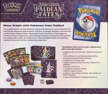 POKÉMON Sammelkarte Pokémon Scarlet & Violet 4.5 Paldean Fates Elite Trainer Box, Englisch