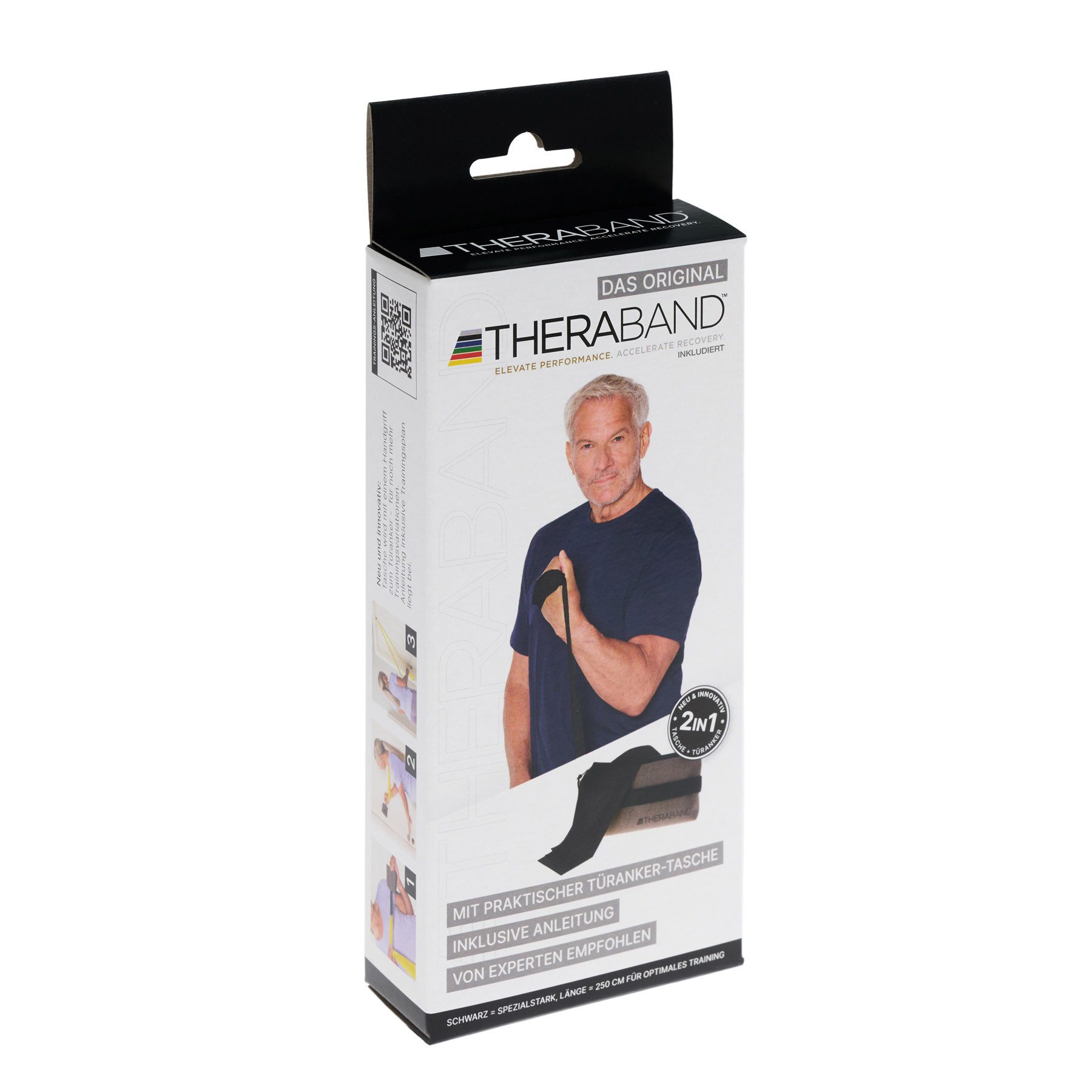 TheraBand Gymnastikband Übungsband 2,50m spezial stark, schwarz