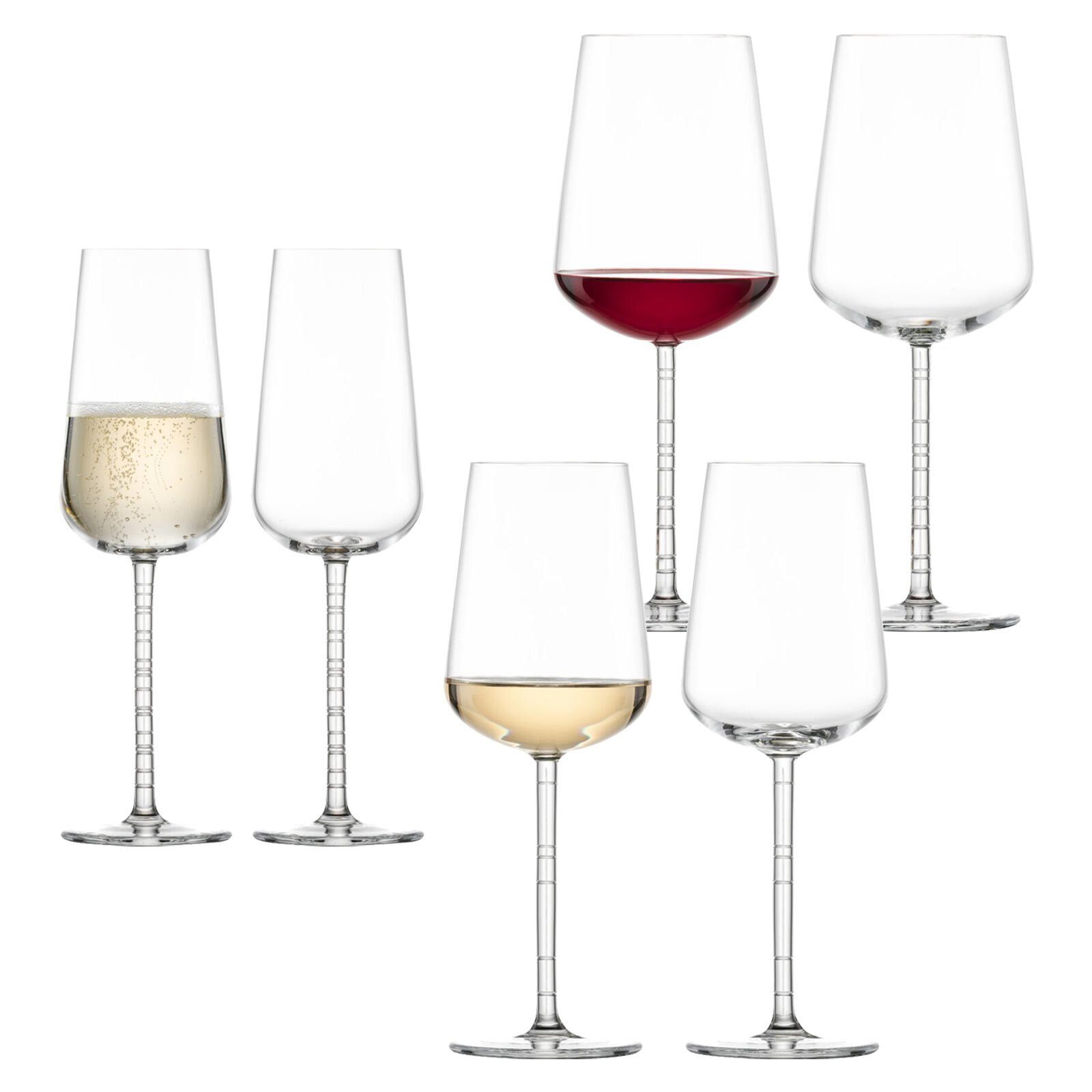 Gläser-Set Journey Bordeaux Weißwein Champagner Gläser
