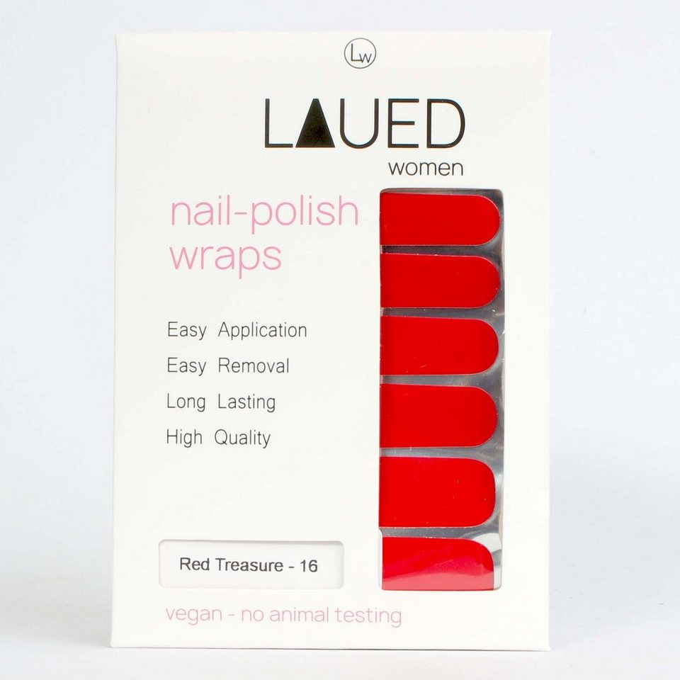 LAUED Nagellack solid red, aus zertifizierter Produktion (SGS / SEDEX) und  Material (FSC)