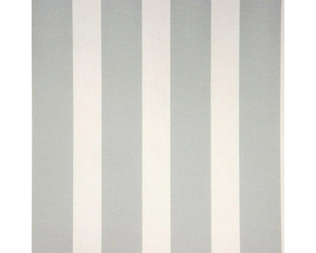 Thumbnail - Stofferia Stoff Outdoorstoff Acrisol Listado Gris Claro Blanco, Breite 160 cm, Meterware