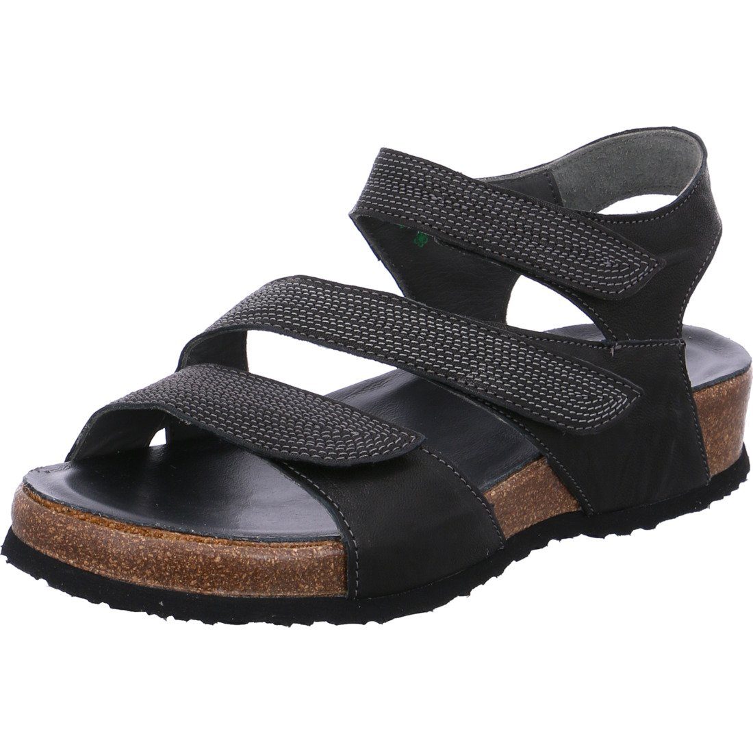 Think! Think! Schuhe, Sandalette Yogeh - Ziege Damen Sandalette schwarz 031437