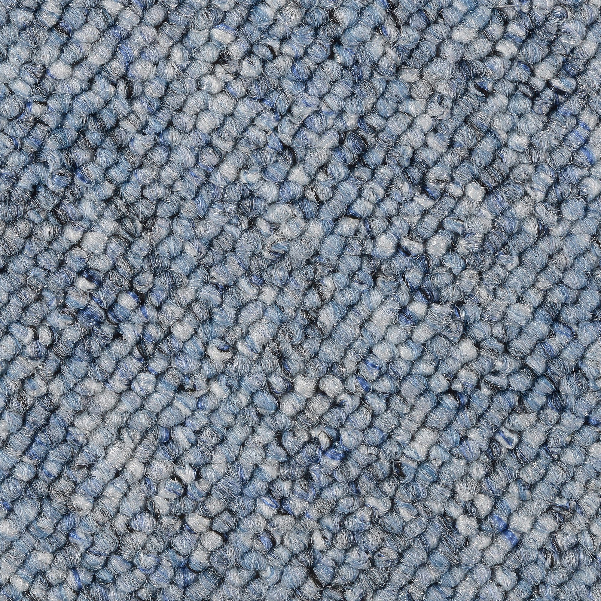 Teppichboden Schlingenteppich Korfu, Bodenmeister, rechteckig, Höhe: 7,5 mm, Wohnzimmer, Kinderzimmer, Schlafzimmer, Breite 200/300/400/500 cm blau