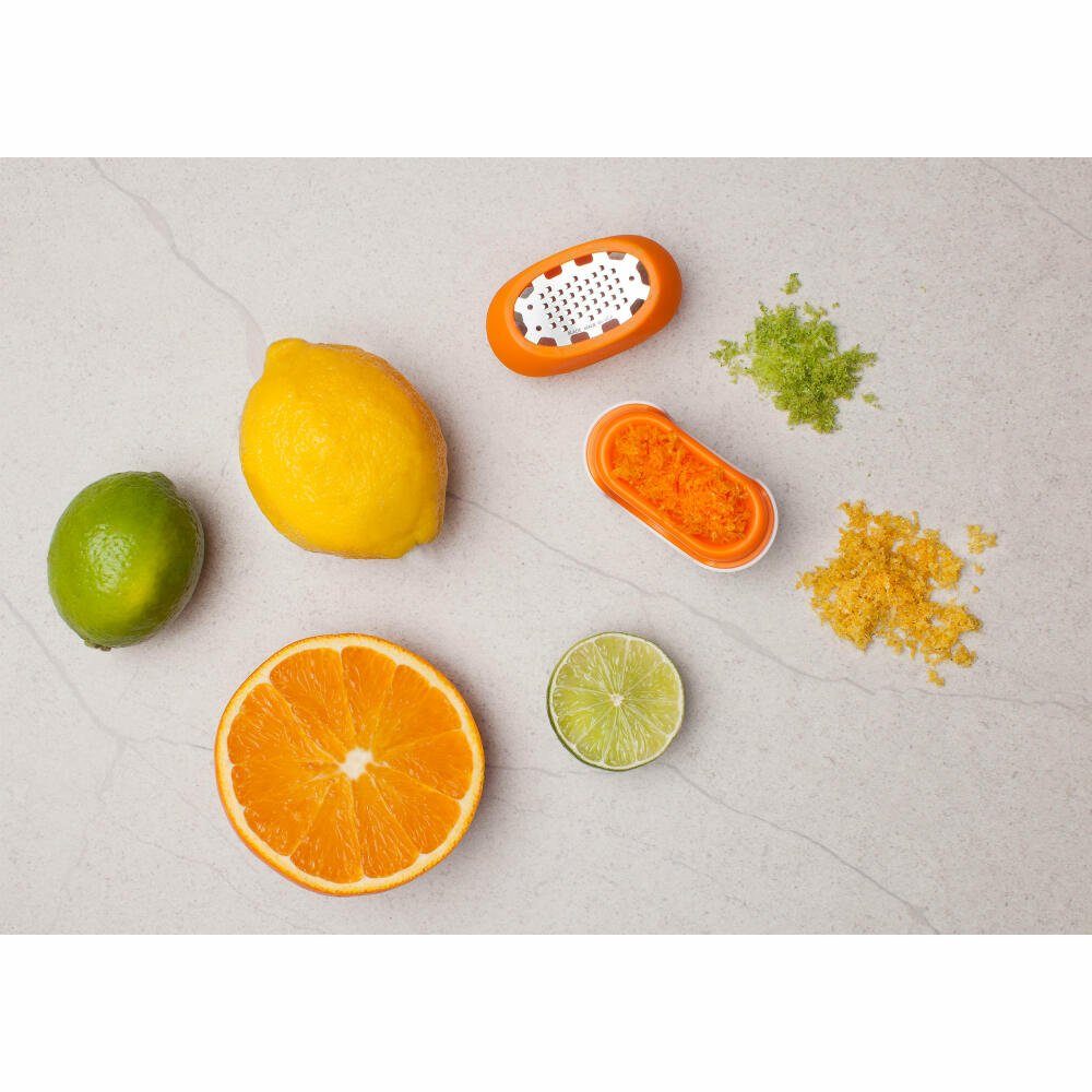 Microplane Zitruszester Flexi an Zesti passt Orange, sich Fruchtform der