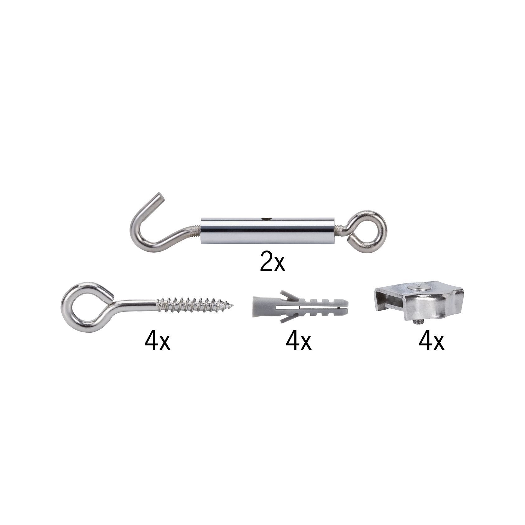 Paulmann Schienensystem-Sets Seilsystem Montageset Halterung Chrom