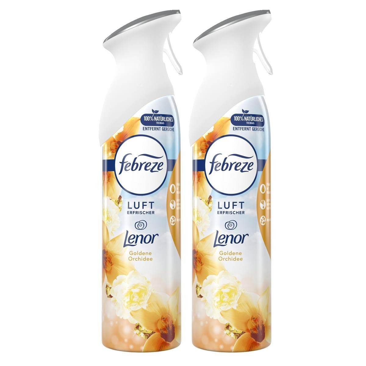 (2er Lenor Febreze Goldene Pa Orchidee 300ml Raumduft - Lufterfrischer Febreze Raumduft