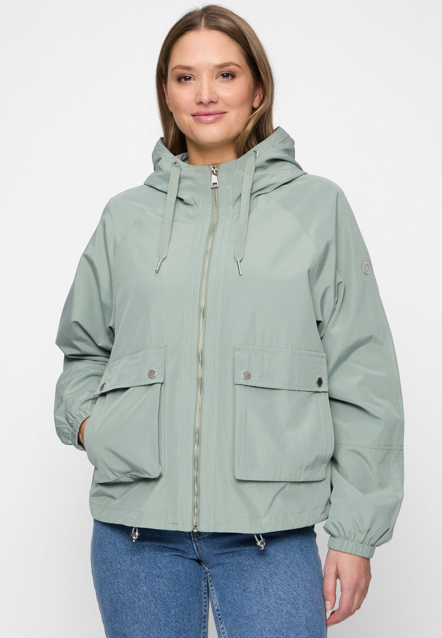New View Funktionsjacke Mara (1-St) verstellbare Kapuze mit geprägtem Band günstig online kaufen