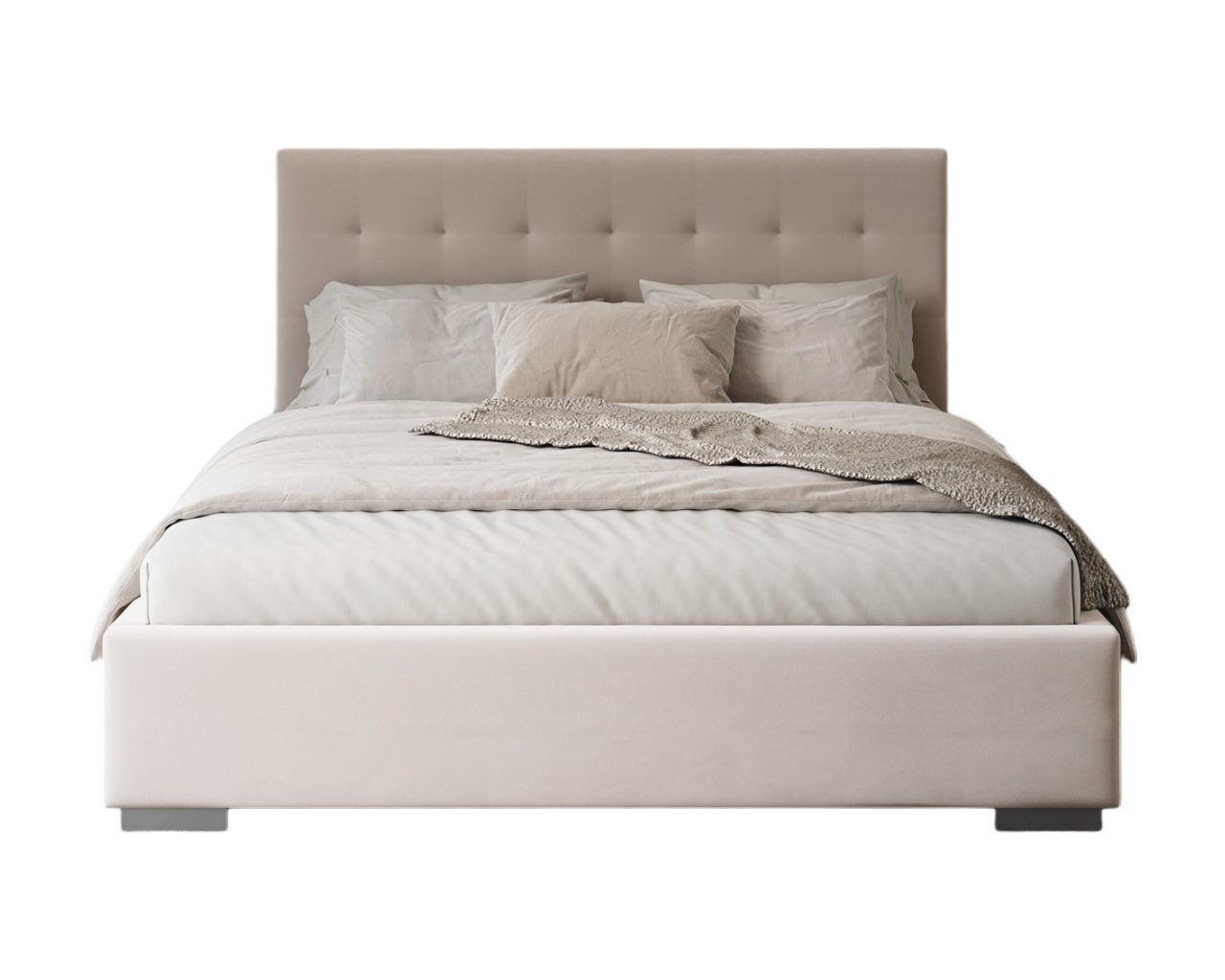 thematys Polsterbett Samt Velours Bett mit Bettkasten & Lattenrost, 120x200–180x200 cm (Optional mit 28 cm H3/H4 Taschenfederkern oder 23 cm Taschenfederkern-Ma – Bild 5 von 5
