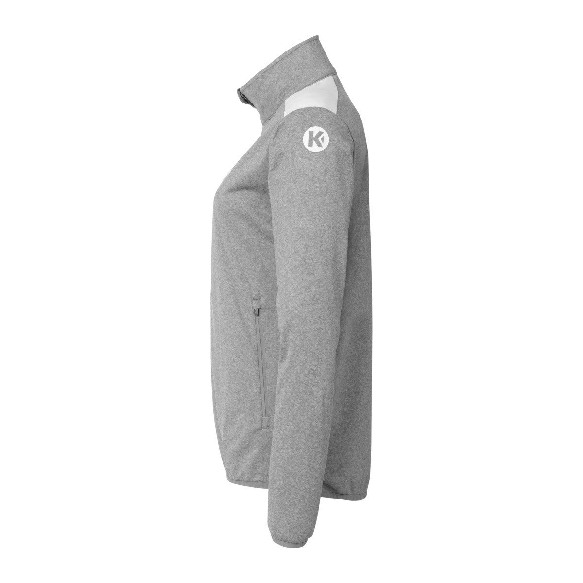 Kempa Trainingsjacke Emotion 27 (Full-Zip, 100% Polyester) grau/weiss Damen