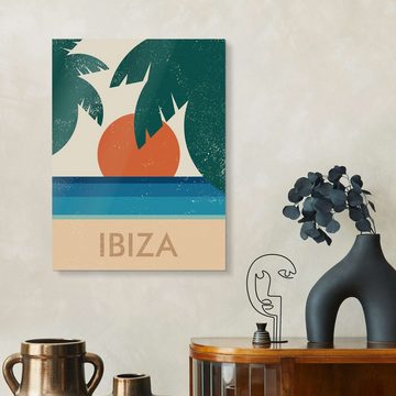 Posterlounge XXL-Wandbild Swissty, Platja d'en Bossa, Ibiza, Wohnzimmer Illustration
