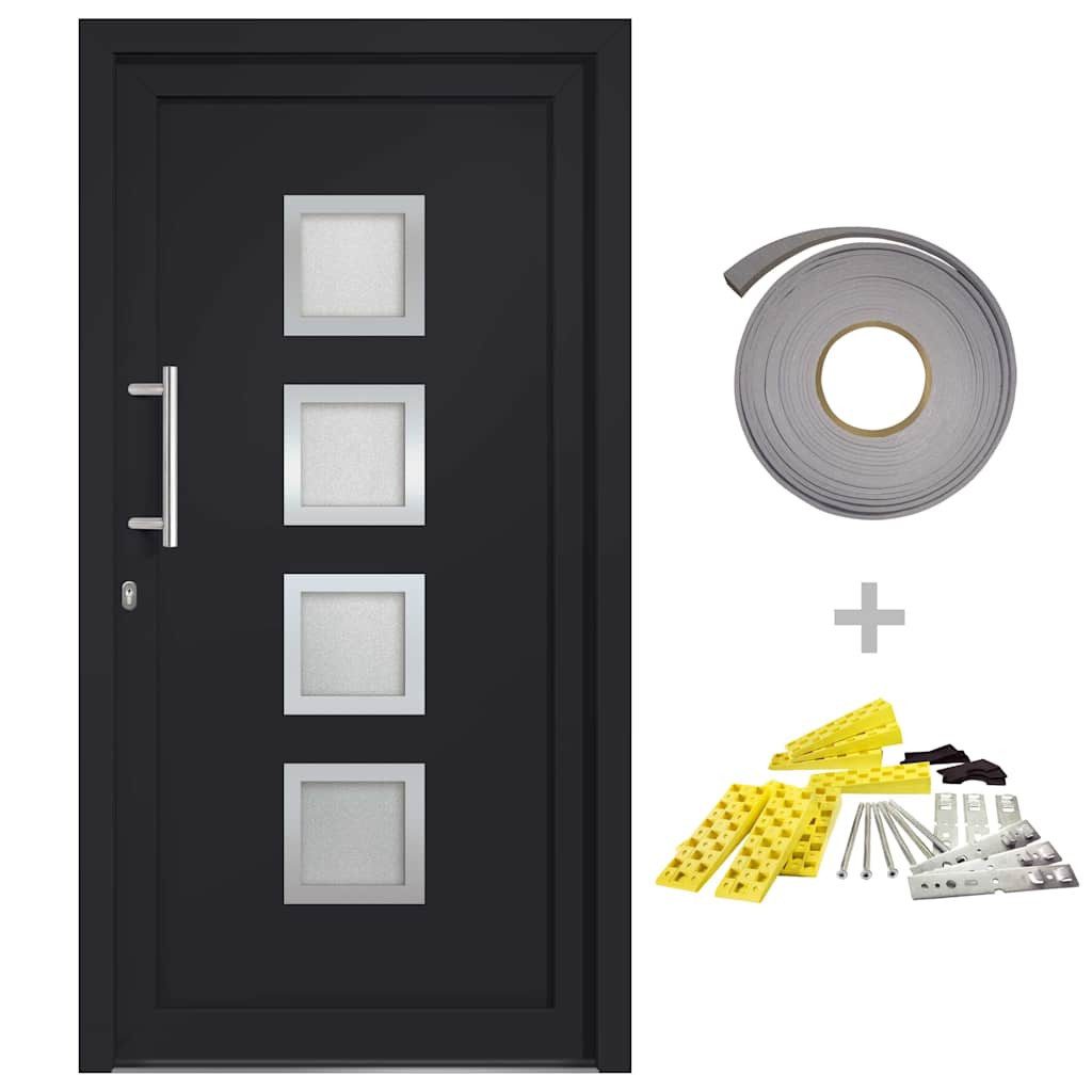 vidaXL Haustür Haustür Anthrazit 98x190 cm (1-St)
