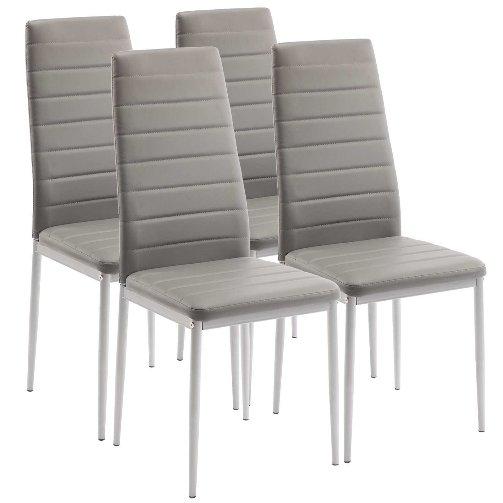 VINGLI Esszimmerstuhl Küchenstühle mit Rückenlehne, Polsterstuhl mit Metall günstig online kaufen