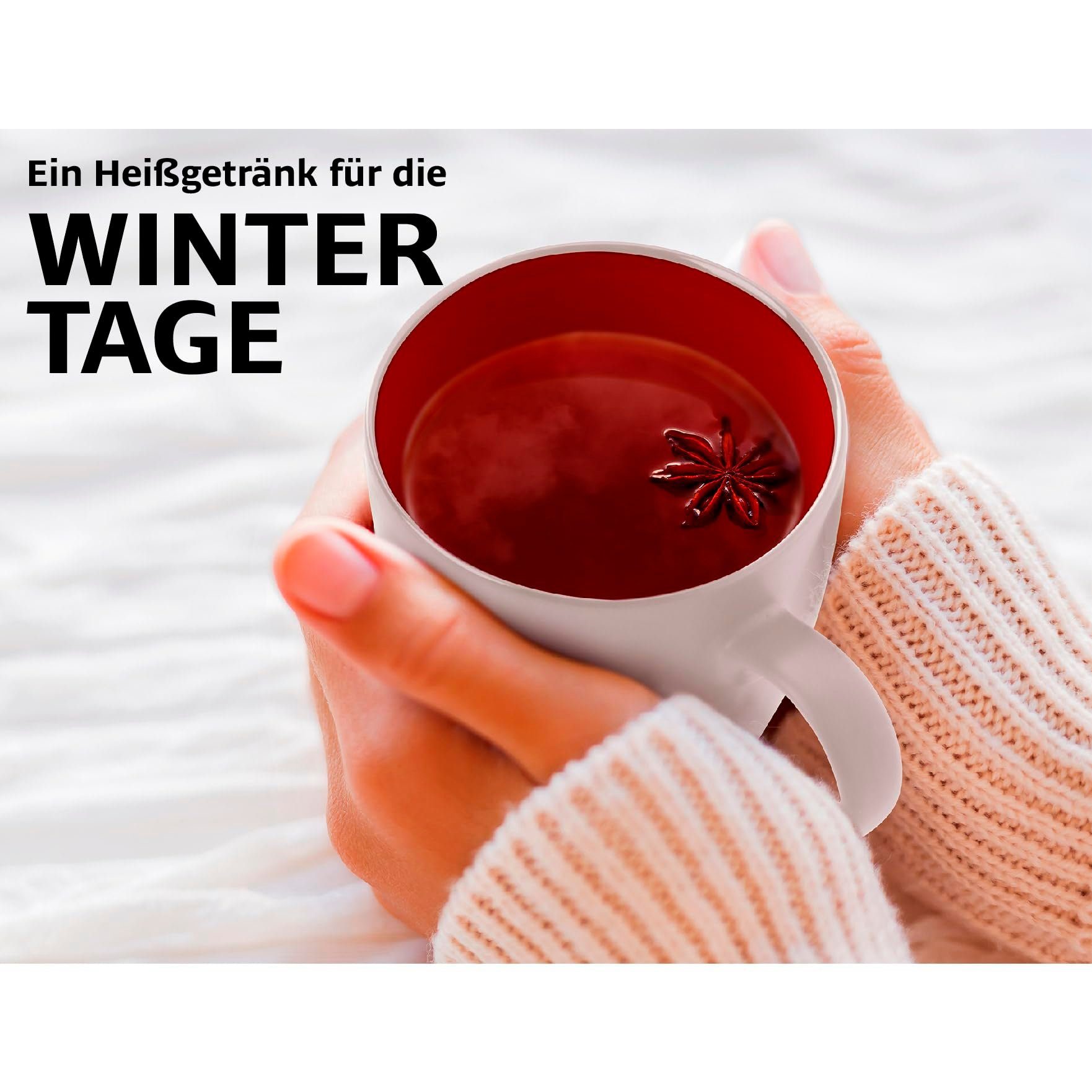 Kollektion Tasse MiaMio Set Weiß) Papillon Kaffeetassen (Außen rot Le