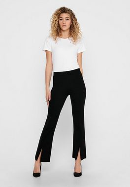 JACQUELINE de YONG Stoffhose Calssic Schlitz Schlag Stoffhose Flared Pants JDYPRETTY 3755 in Schwarz