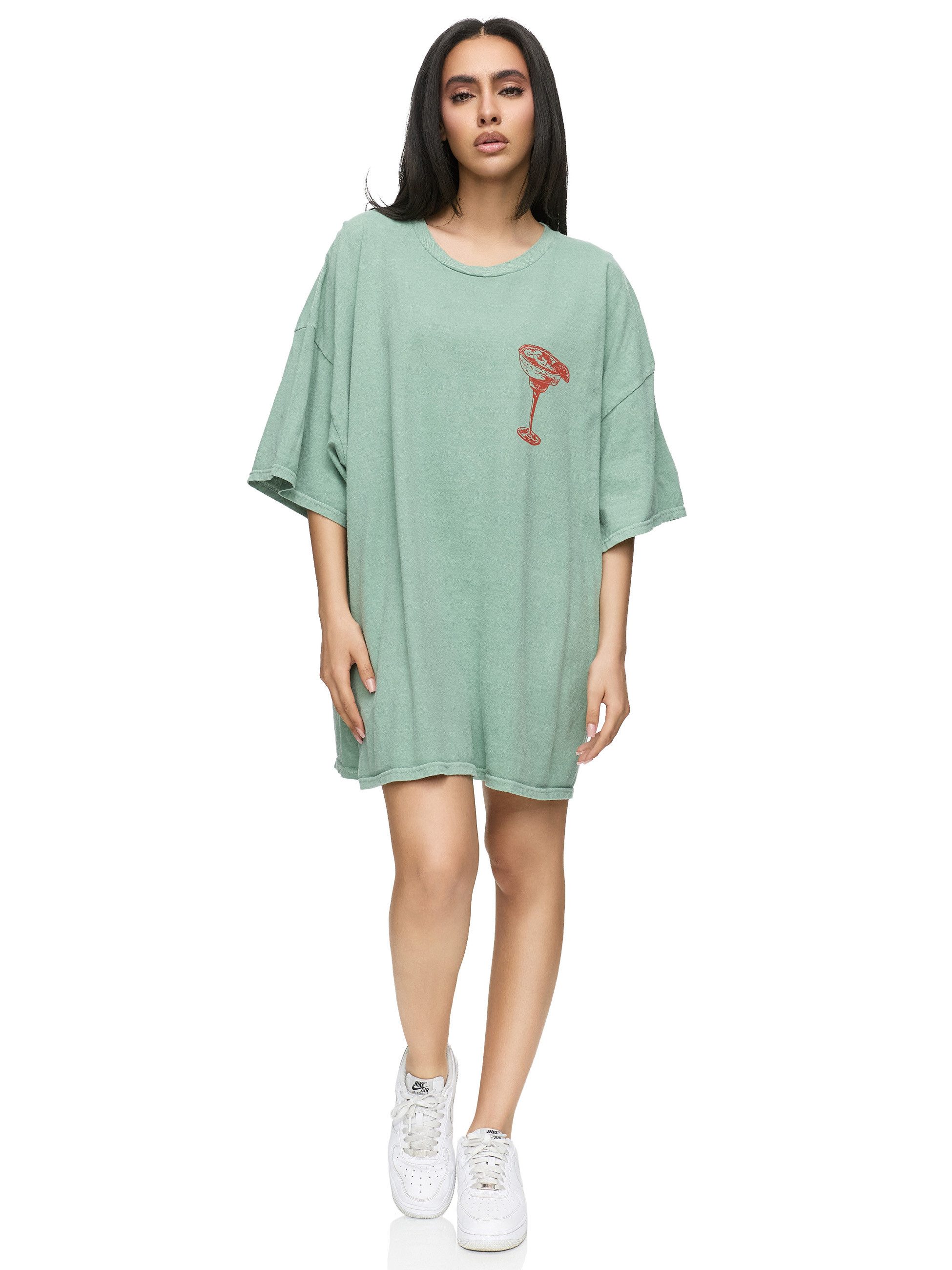 T-Shirt Worldclassca Oversized Print MARGARITA T-Shirt Sommer Oberteil