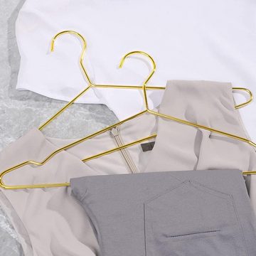 MODFU Kleiderbügel 10 Stück Metall Kleiderbügel Kleider Bügel Hanger Hosenbügel, (Kleidung Bügel Hangers, 10-tlg), platzsparend und rutschfest für Anzug T-Shirt Jacken Hosen und Hemden