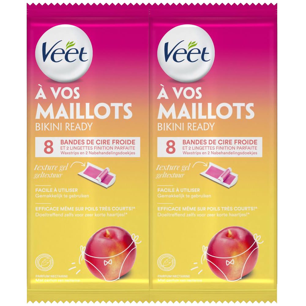 Veet Kaltwachsstreifen Bikini Ready Underarm Control 1x, 16 St.