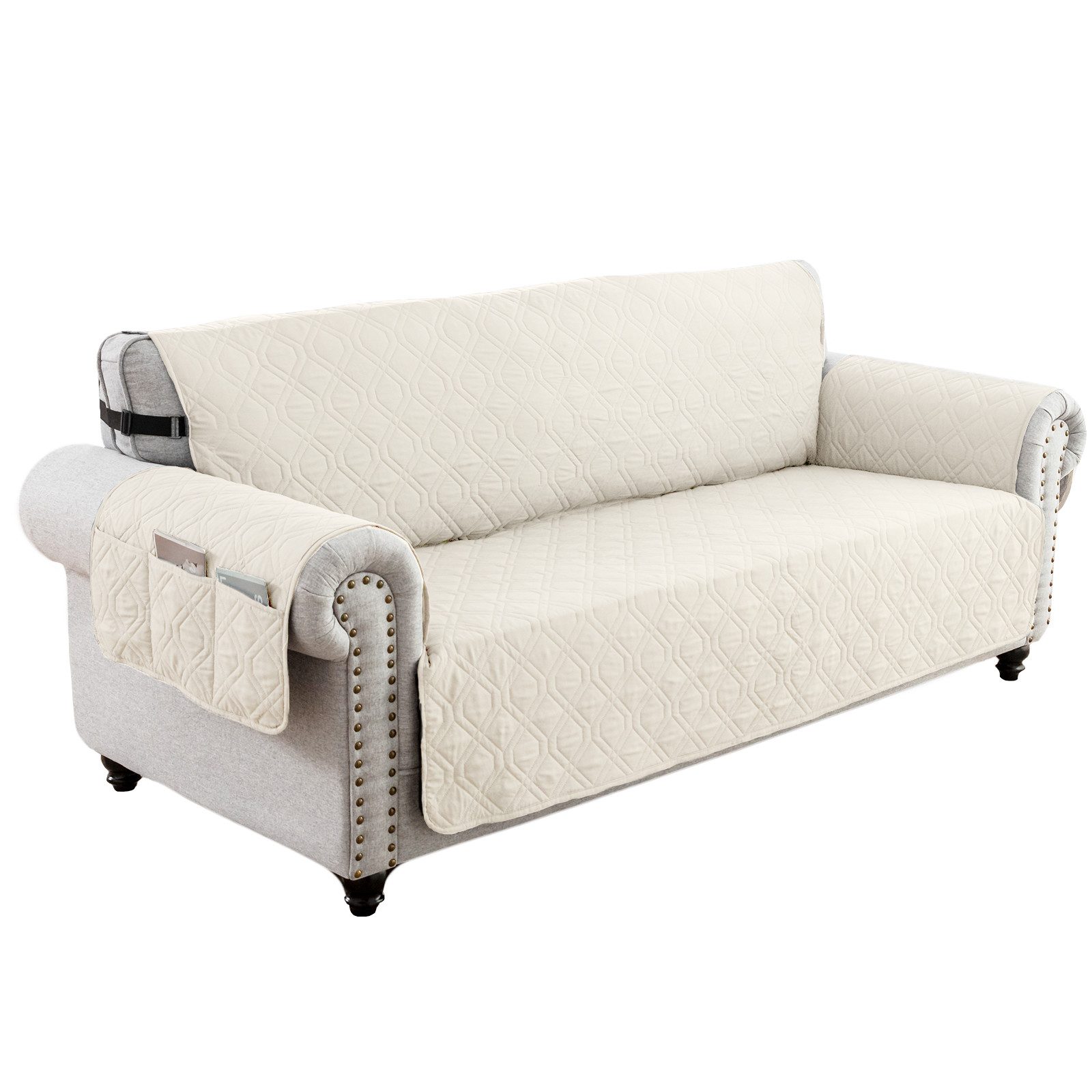 MOPUEA Sofaschoner Sofabezug 1 2 3 Sitzer Sofaschoner rutschfest Sofaüberwurf, L Form wasserabweisend