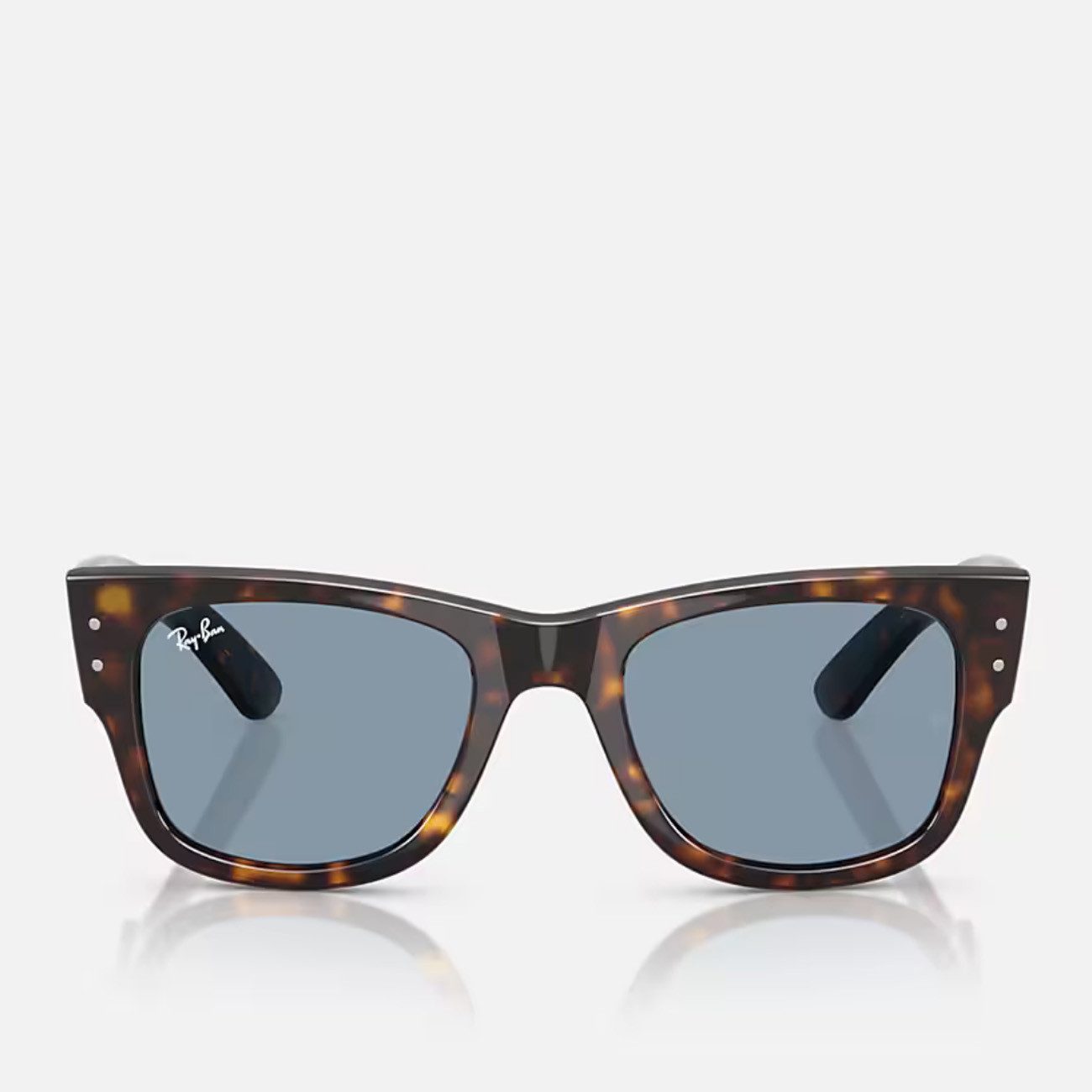 Ray-Ban Sonnenbrille Ray-Ban Mega Wayfarer RB0840S 902/56 Havana Blue