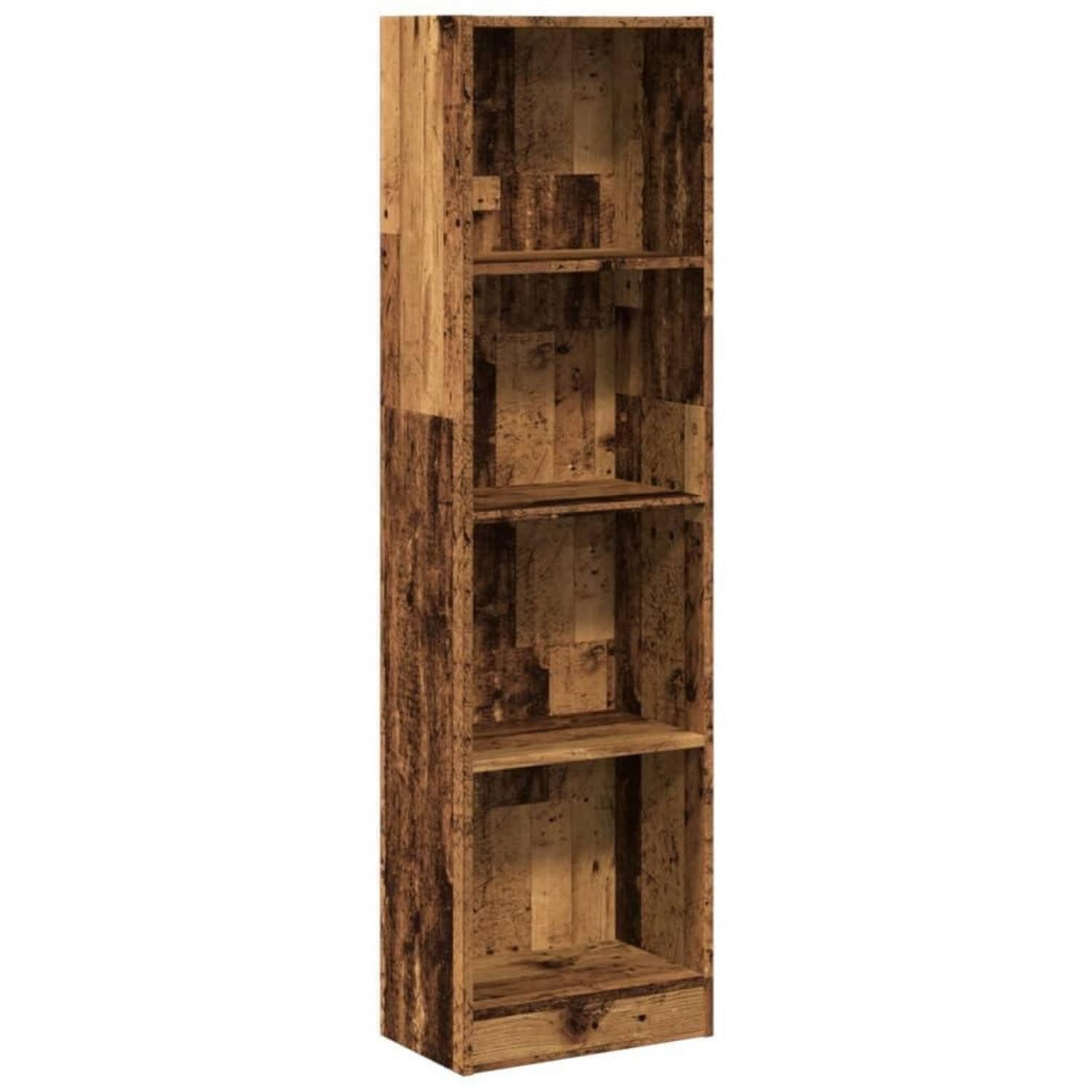 LuxusKollektion Bücherregal Bücherregal Altholz-Optik 40x143 cm, 1-tlg.