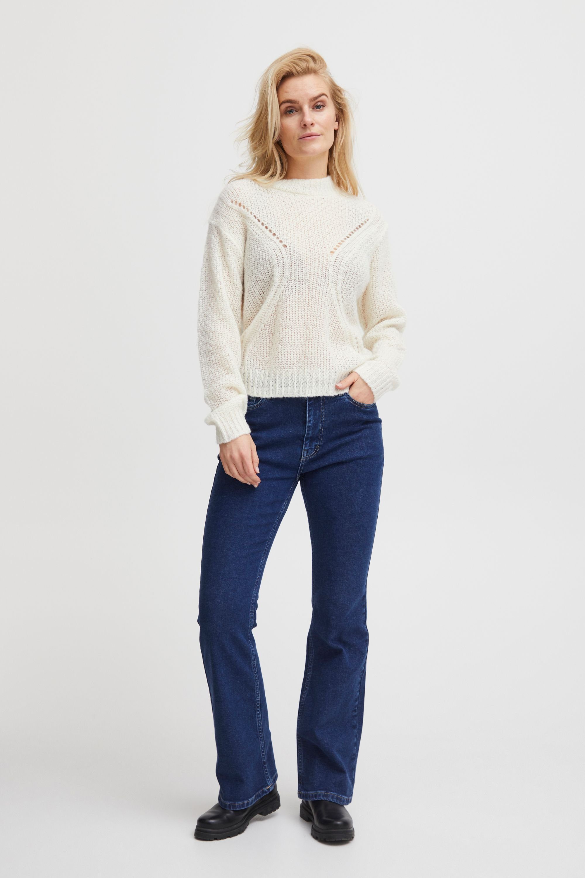 Turtledove PZIRIS (125202) Strickpullover Pattern Pullover Pulz Jeans