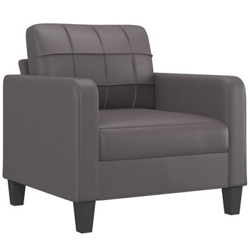 vidaXL Sofa Sessel Grau 60 cm Kunstleder