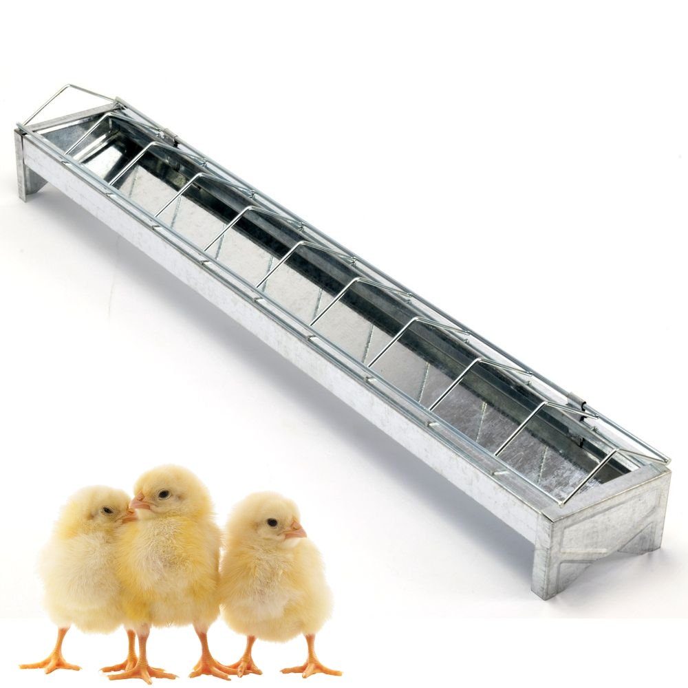 GarPet Кормspender Корм Trog Metall Freß Loch Gitter Küken Rinne verzinkt Geflügel