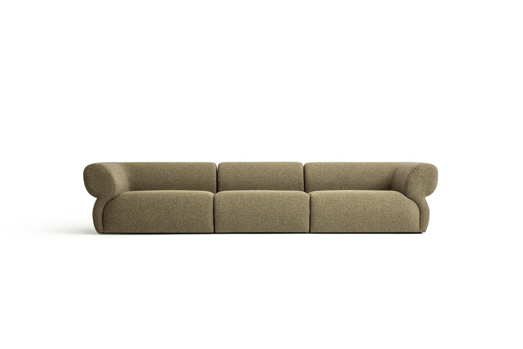 JVmoebel Big-Sofa Design Sofa 5 Sitzer Wohnzimmer Polstersofa Modern Stil, Made in Europe Braun