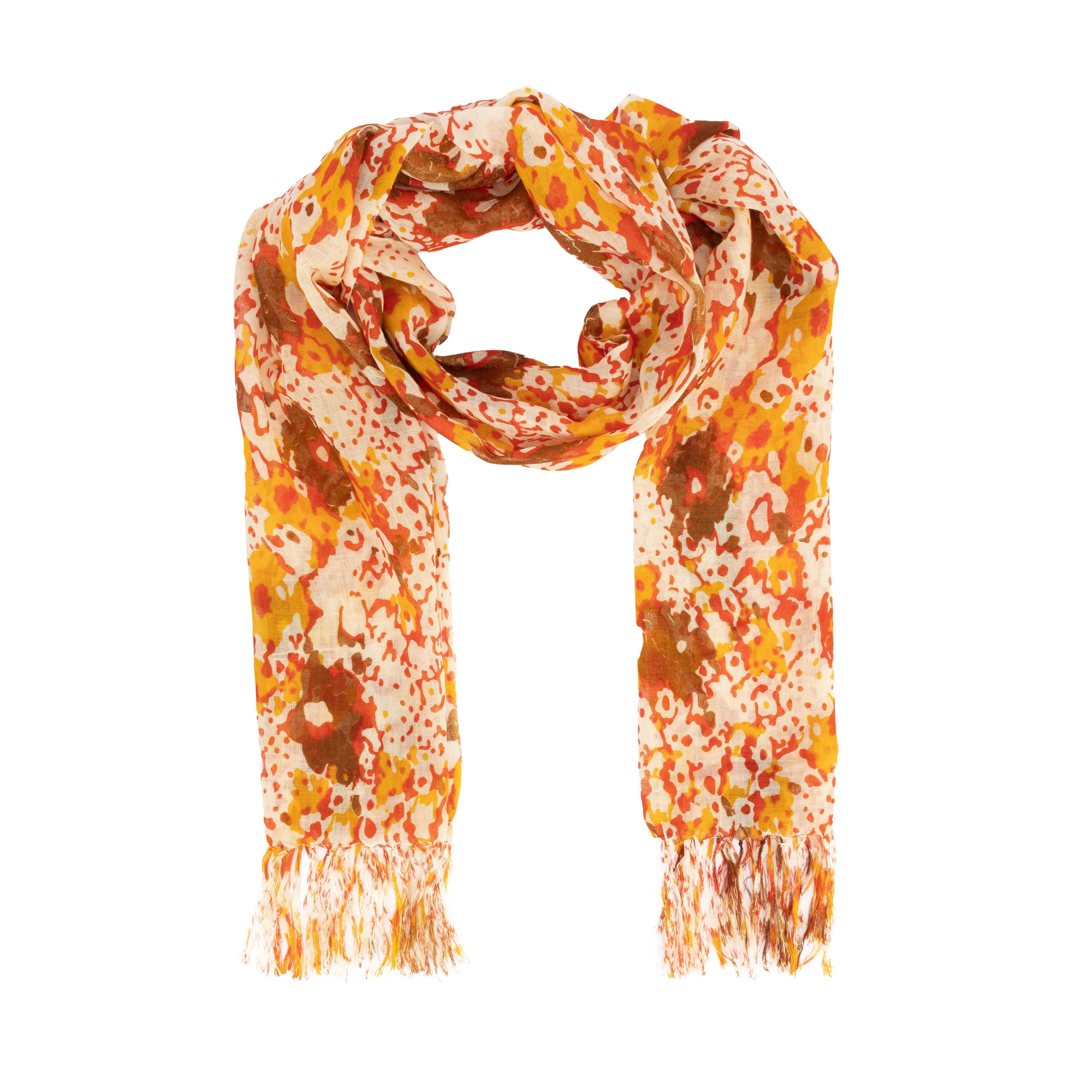 El Puente Schal Schal "Abstrakte Blumen", Handmade, Fair Trade