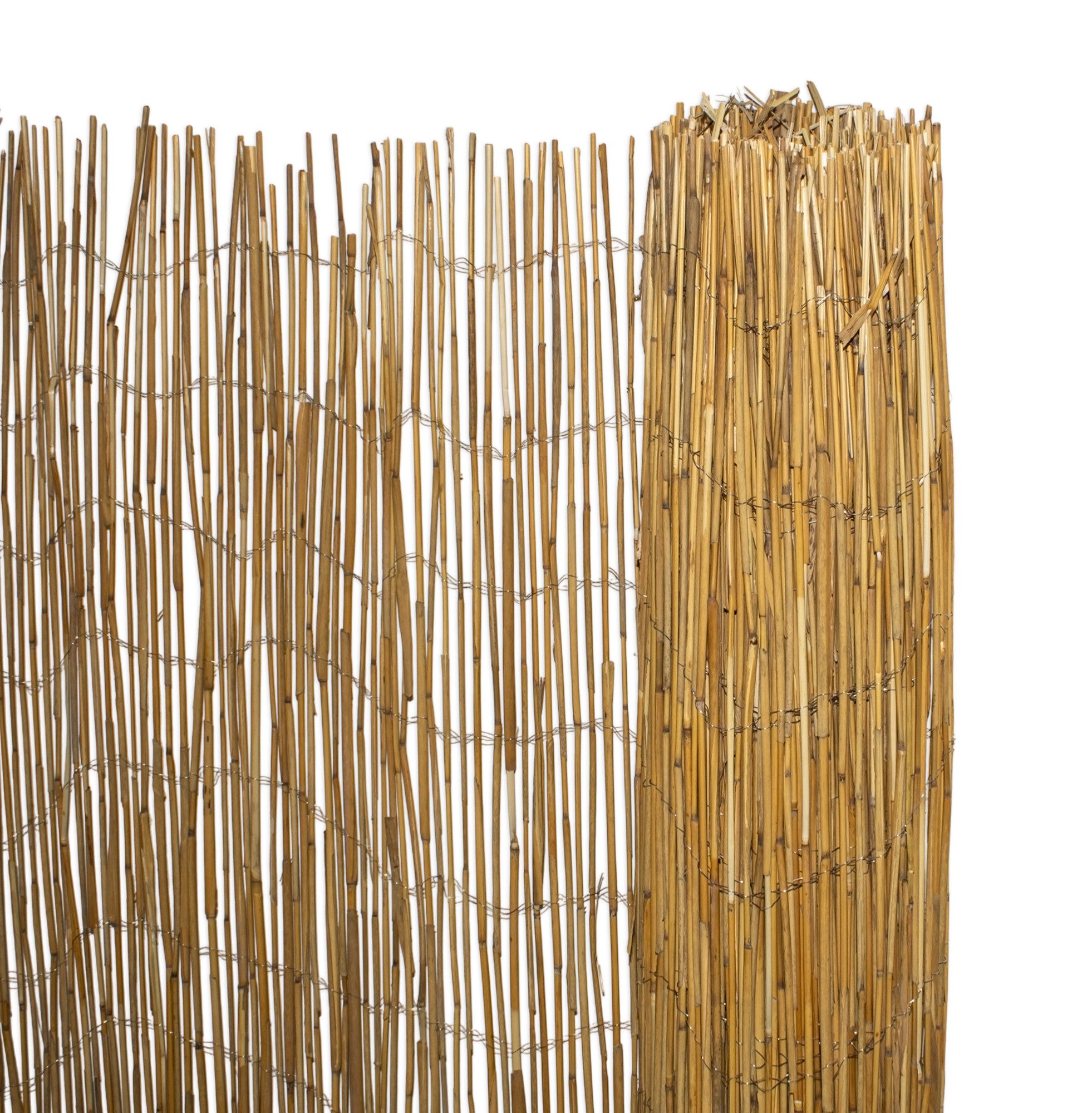 Spetebo Balkonsichtschutz Schilf Sichtschutzmatte aus natürlichem Schilf (Anzahl, 1-St., Stück) bietet Sicht- und Windschutz