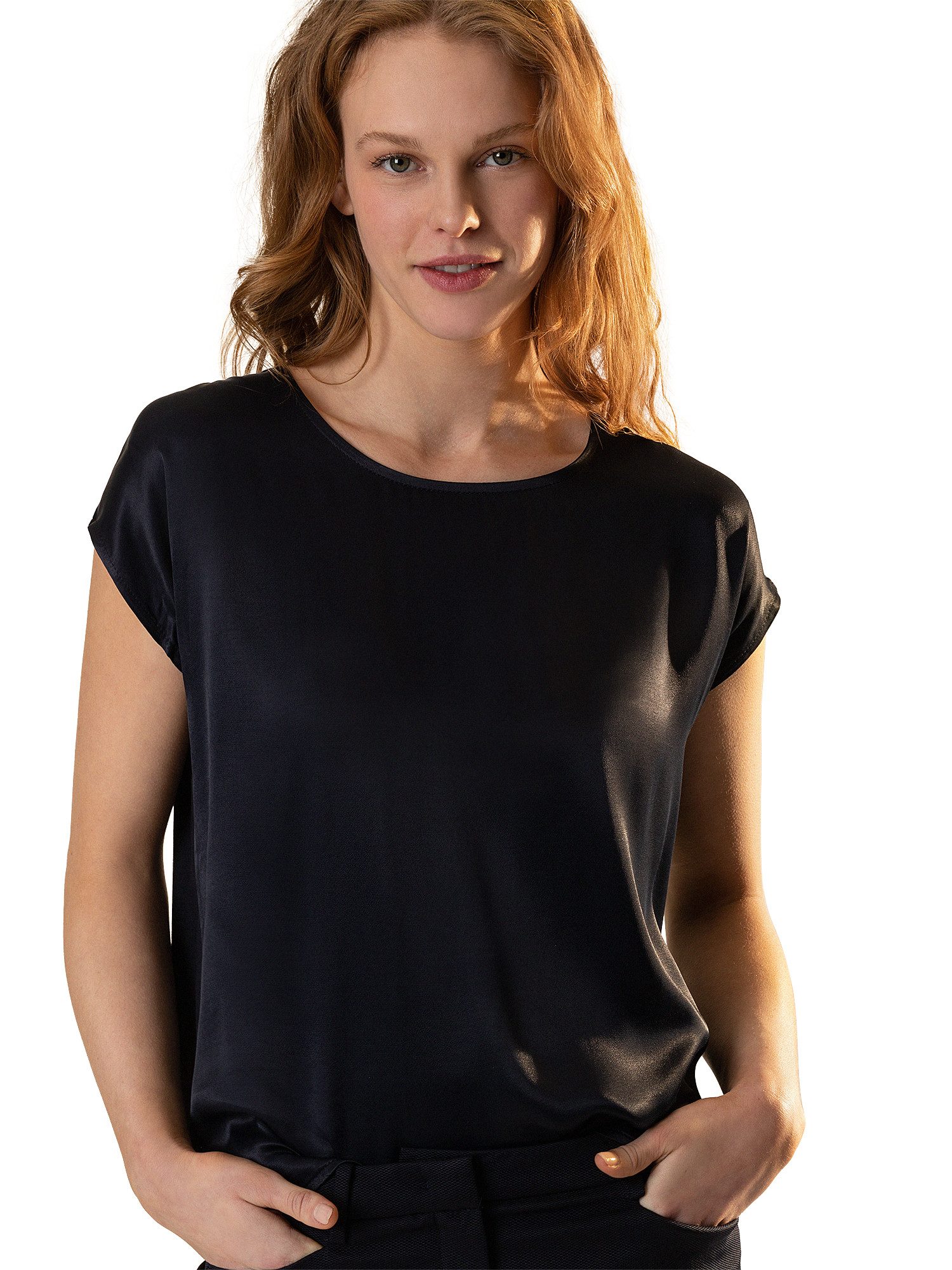 MORE&MORE Kurzarmshirt Blusenshirt