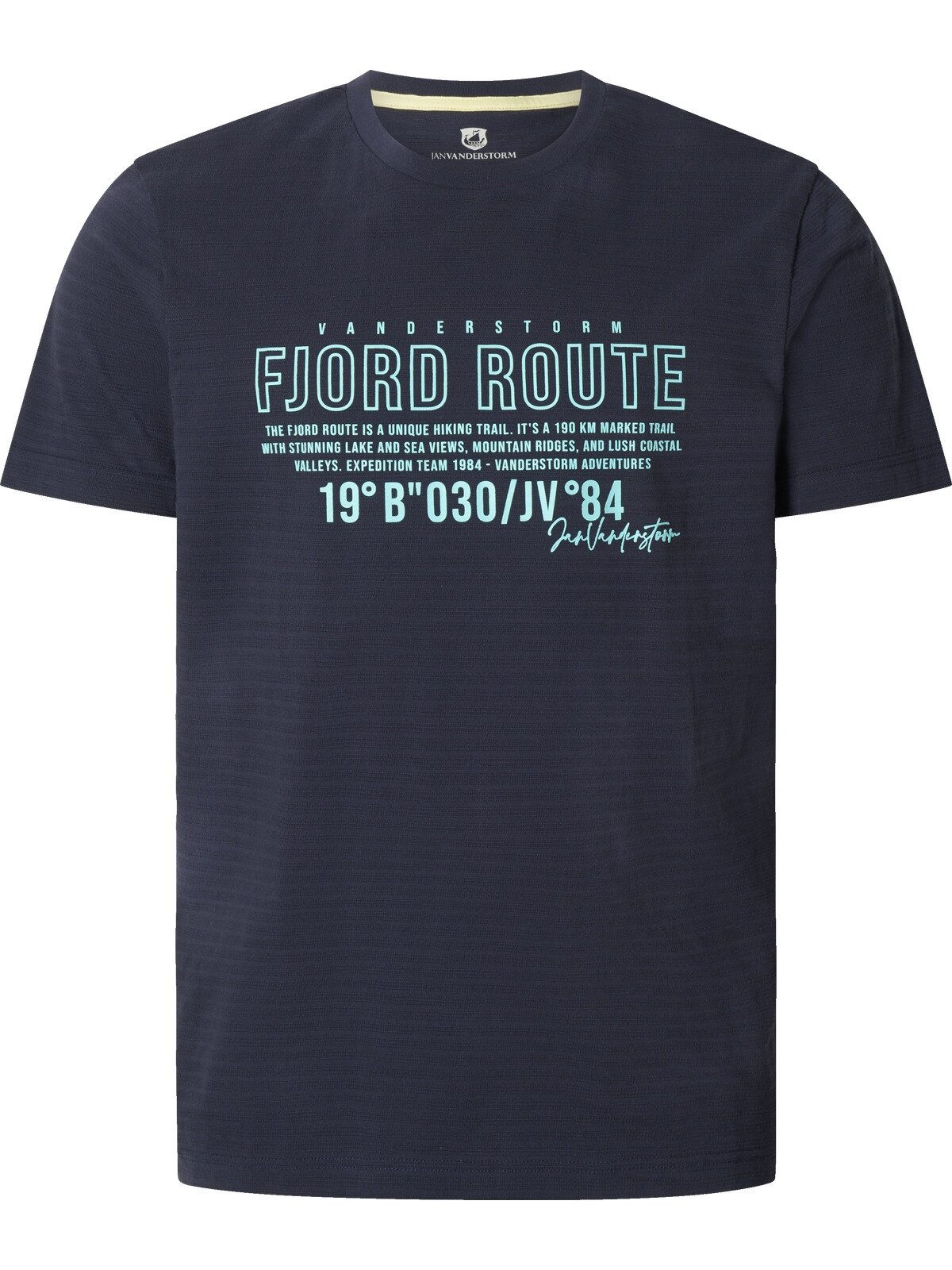 Jan Vanderstorm T-Shirt NIORD mit Aufdruck zur Fjord Route