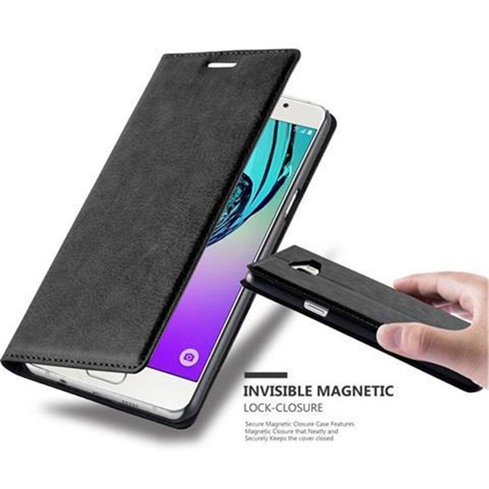 Cadorabo Handyhülle für Samsung Galaxy A5 2016 Hülle Samsung Galaxy A5 2016, Hülle Schutzhülle mit Standfunktion, Magnetverschluss und Kartenfach